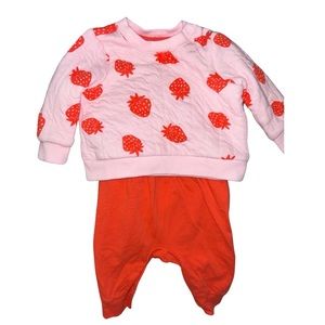 Cat & Jack Strawberry outfit